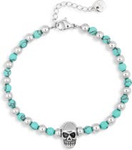 EYE CANDY LOS ANGELES Men's Kenji Beaded Skull Bracelet