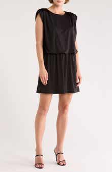 Julia Jordan Shoulder Pleat Minidress