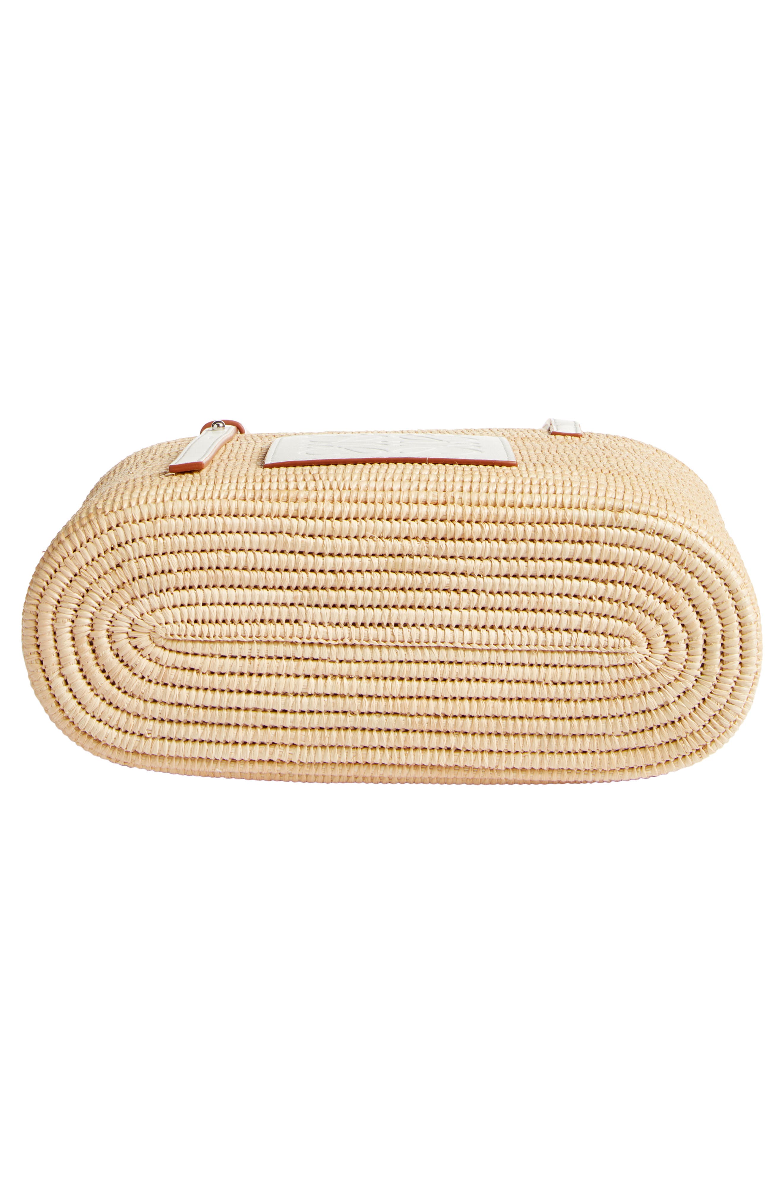 Loewe x Paula's Ibiza Small Square Raffia Basket Bag, Alternate, color, 