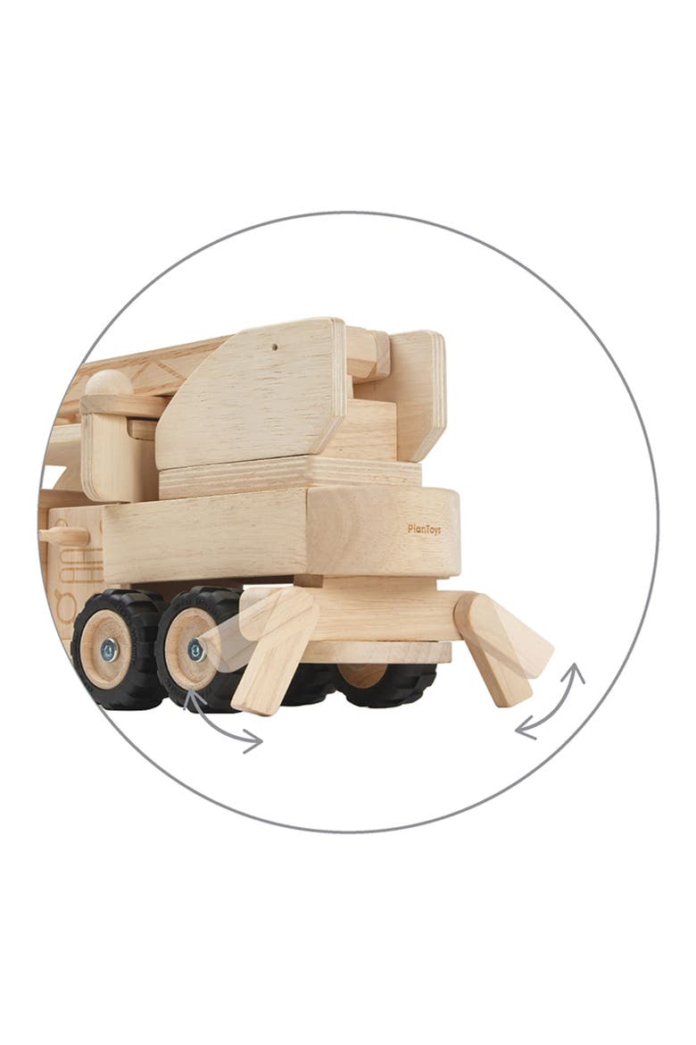 Fire Truck Toy, Alternate, color, NATURAL