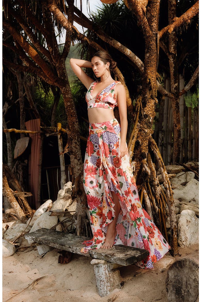 Spirit Skirt, Alternate, color, Printed Ecru