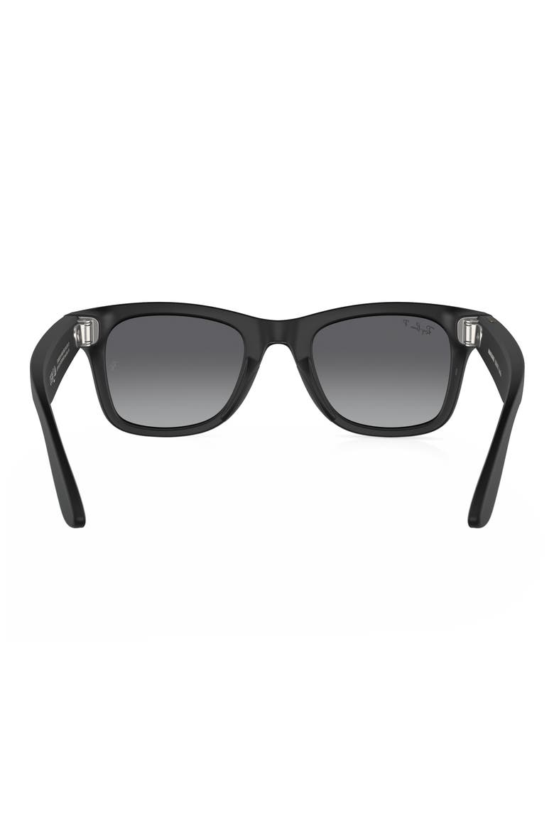 Meta Wayfarer Large AI Glasses, Alternate, color, MATTE BLACK