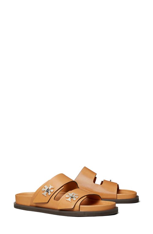 Tory Burch T Lock Sport Slide Sandal In Brown