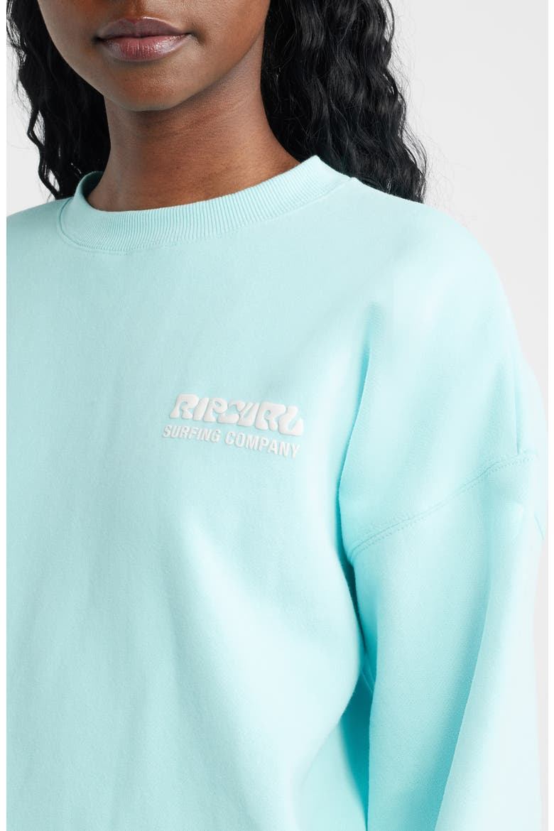 Surf Puff Logo Sweatshirt, Alternate, color, LIGHT SEA BLUE