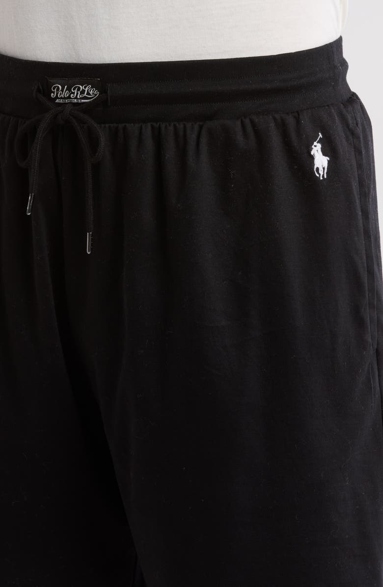 Polo Ralph Lauren Mercerized Cotton Pajama Shorts, Alternate, color, Black