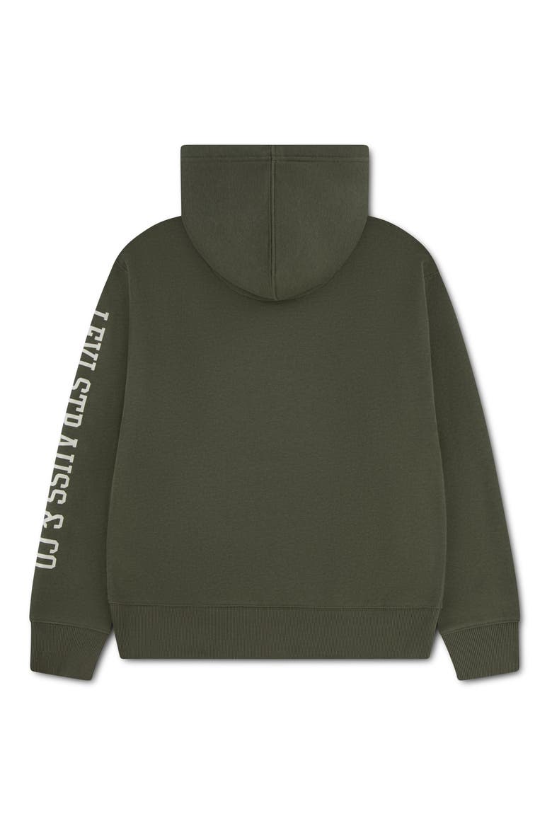 Kids' Graphic Hoodie, Alternate, color, OLIVE NIGHT