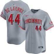 Nike Men's Nike Elly De La Cruz Gray Cincinnati Reds Road Limited Player Jersey