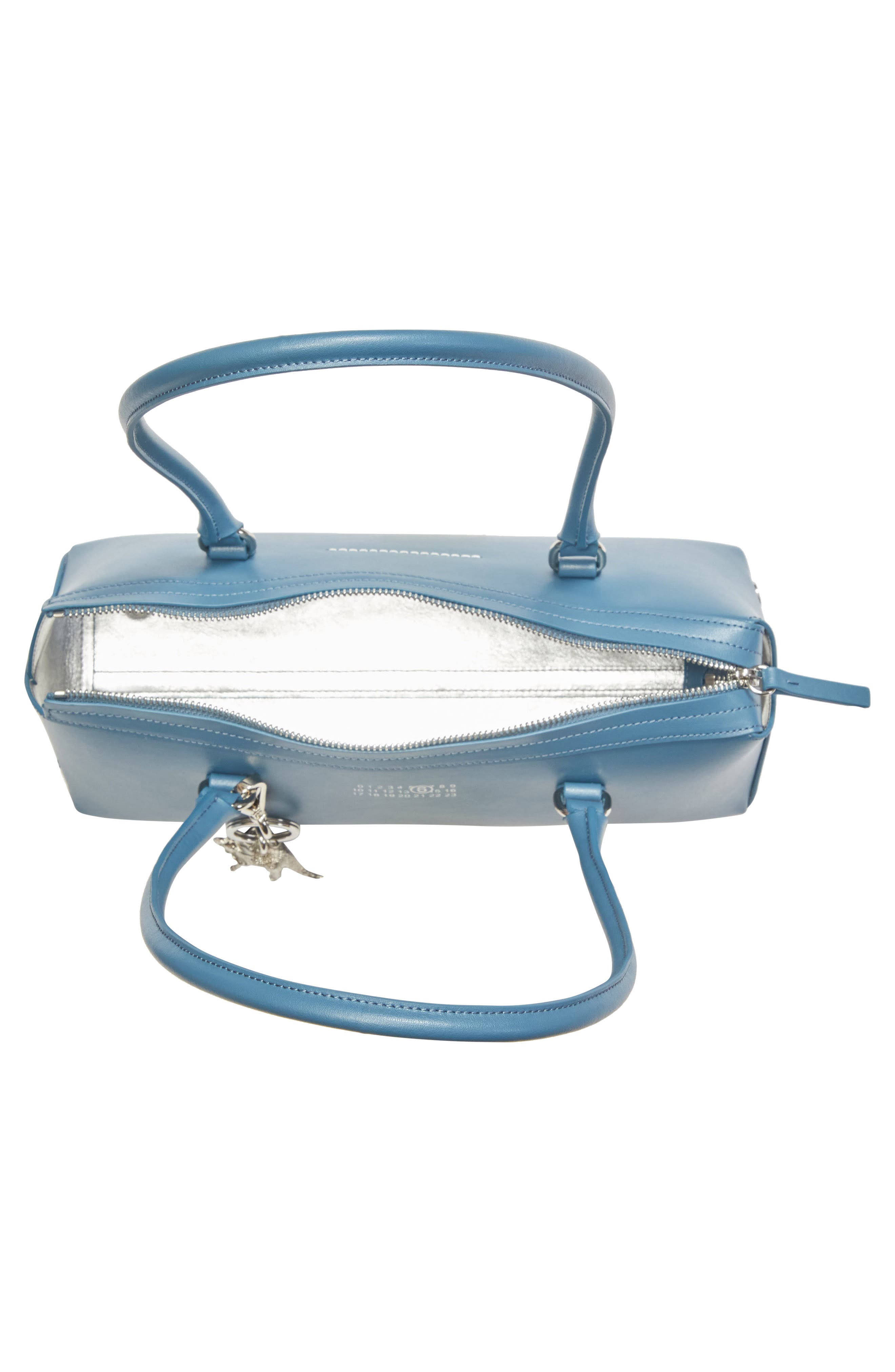 Medium New Bauletto Leather Shoulder Bag, Alternate, color, PETROL