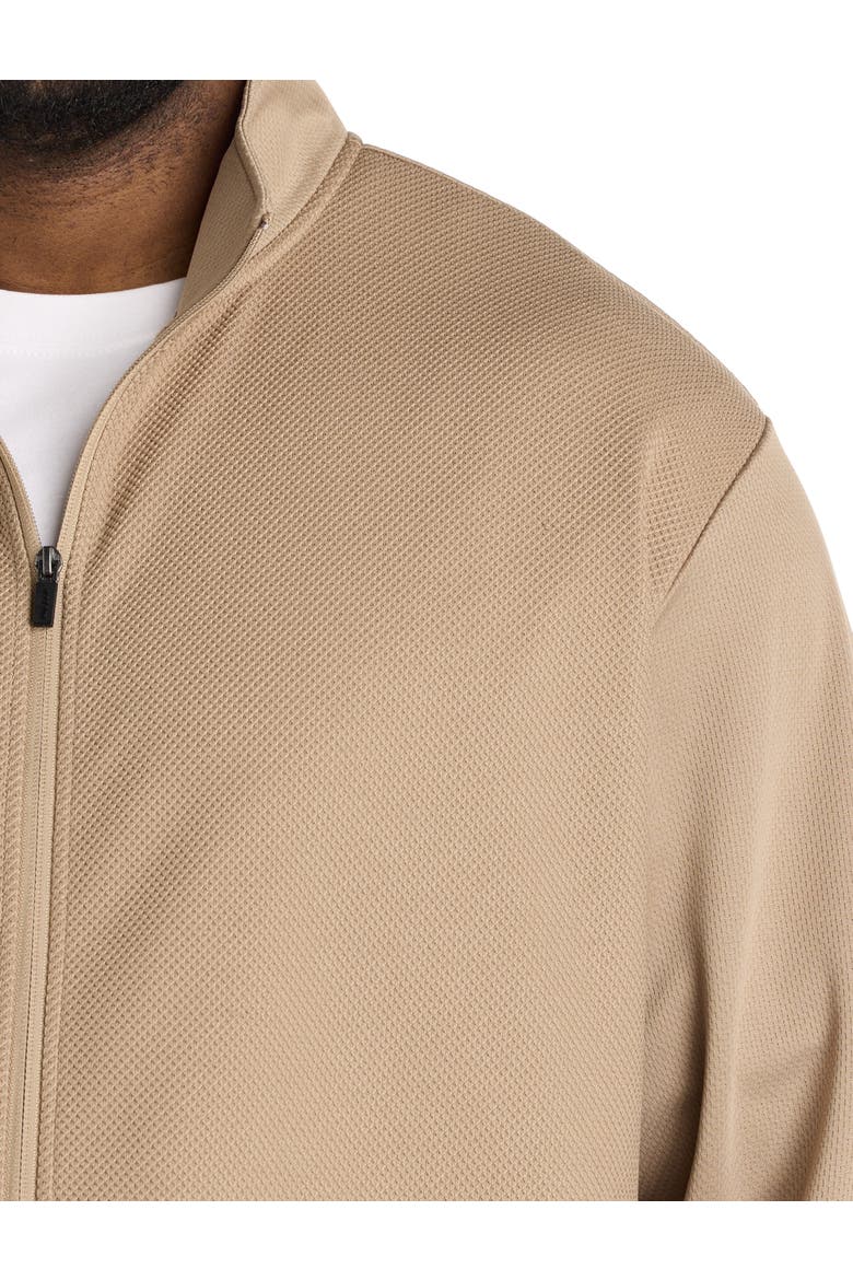 Big & Tall Birdseye Performance Double-Knit Hoodie, Alternate, color, GRAINY GREY