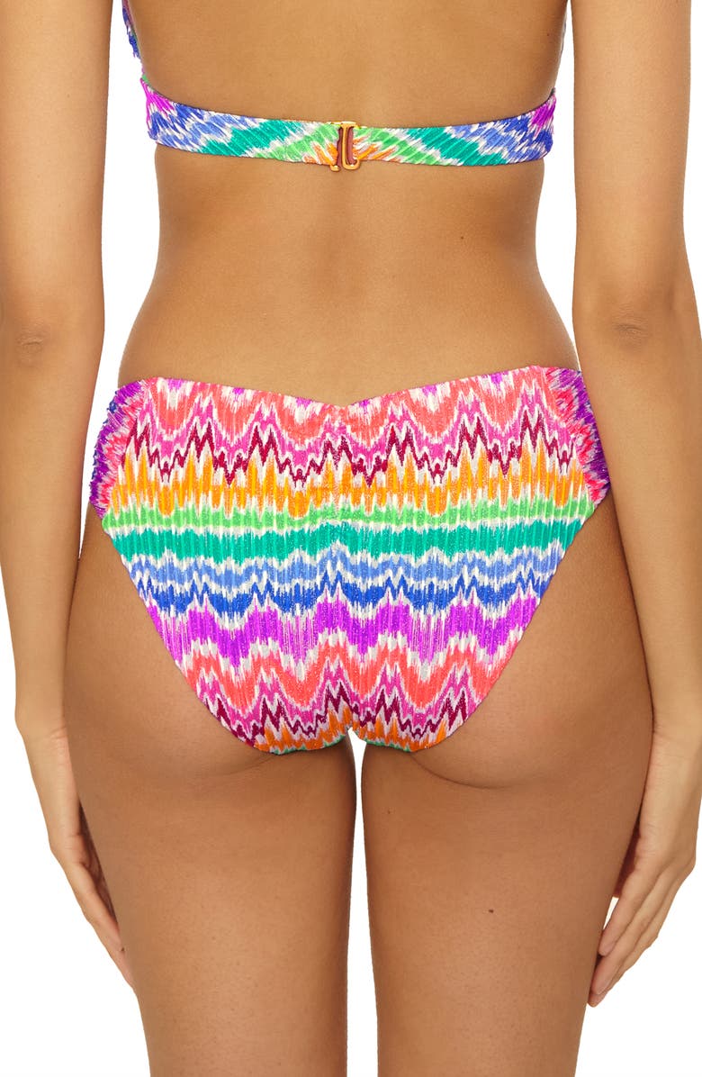 Becca Rio Hipster Bikini Bottoms, Alternate, color, Pink Multi