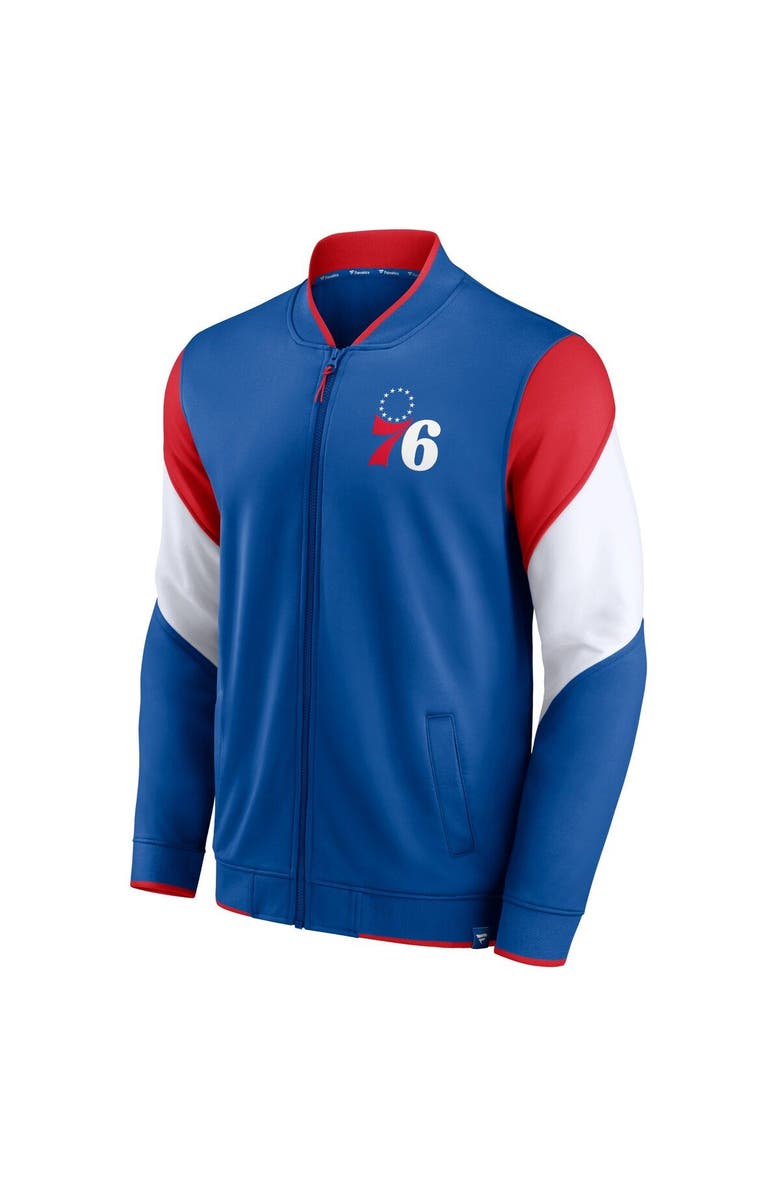 FANATICS Men's Fanatics Branded Royal Philadelphia 76ers League Best Performance Full-Zip Jacket, Alternate, color, Royal