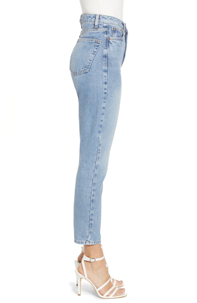 Topshop Autumn High Waist Mom Jeans, Alternate, color,