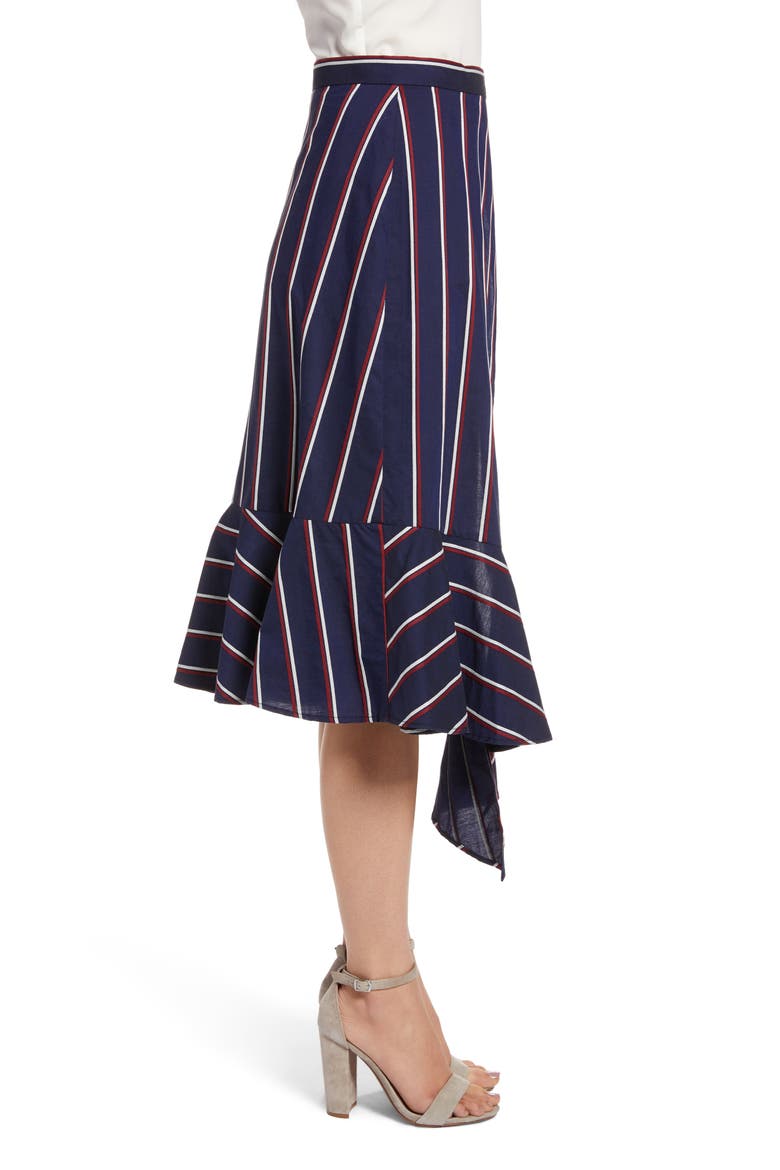Celoa Wrap Skirt, Alternate, color, PLUM NOIR/ UTILITY BLUE