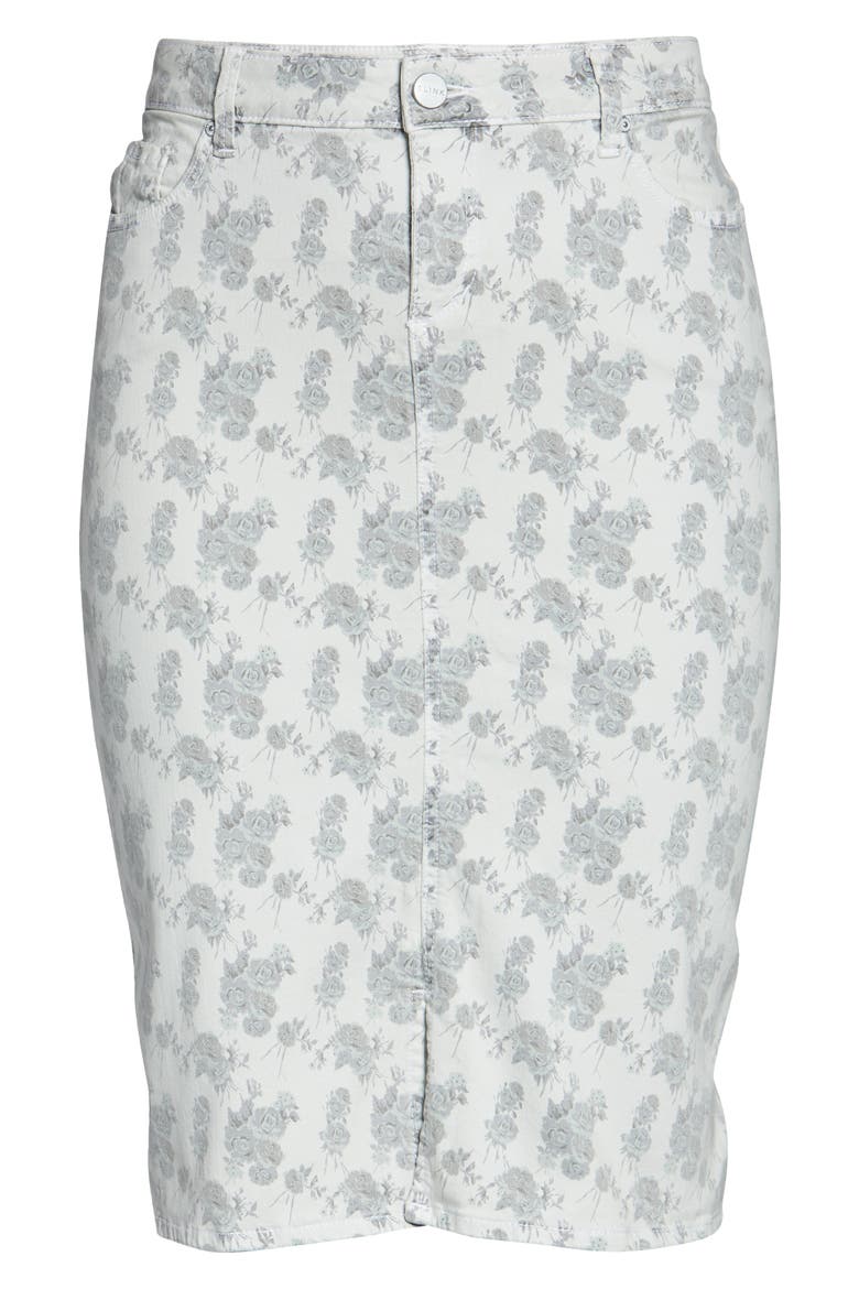 Floral Roses Jean Skirt, Alternate, color, FLORAL ROSES