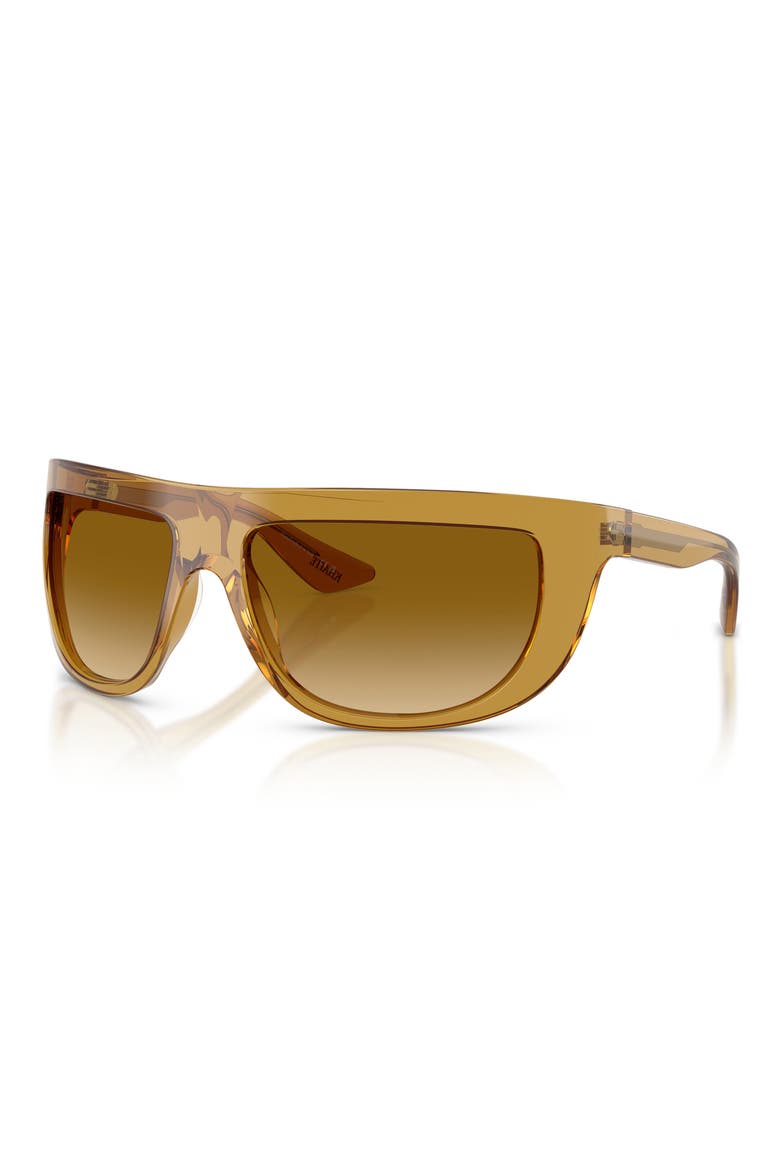 65mm Khaite Irregular Sunglasses, Alternate, color, DARK HONEY / AMARETTO GRADIENT