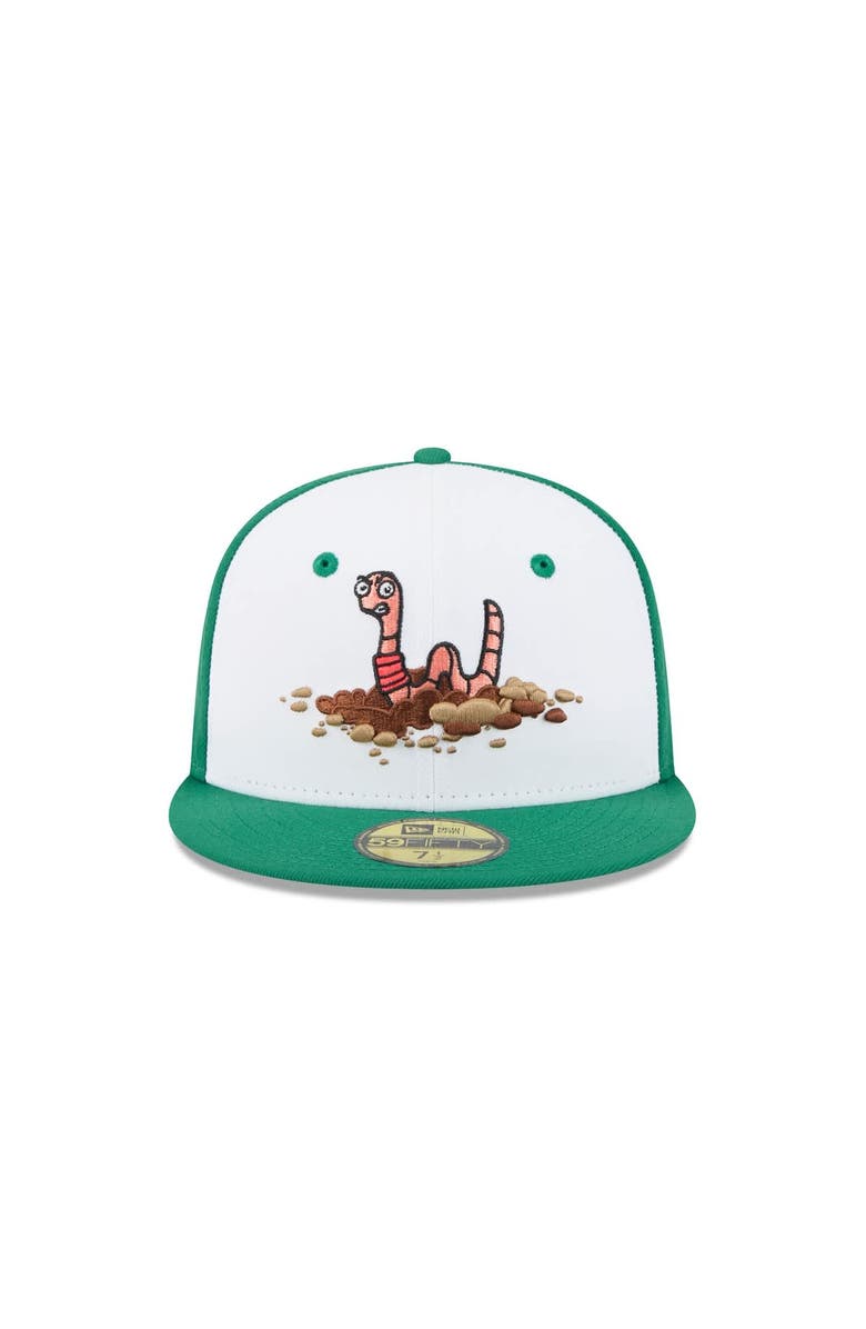 New Era Men's New Era White Worcester Red Sox Theme Nights 59FIFTY Fitted Hat, Alternate, color, White