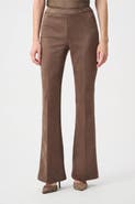 Joseph Ribkoff Scuba Suede Flared Pull-On Pants