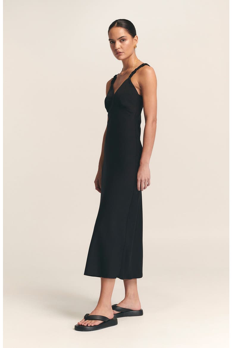 Tide Midi Dress, Alternate, color, Black
