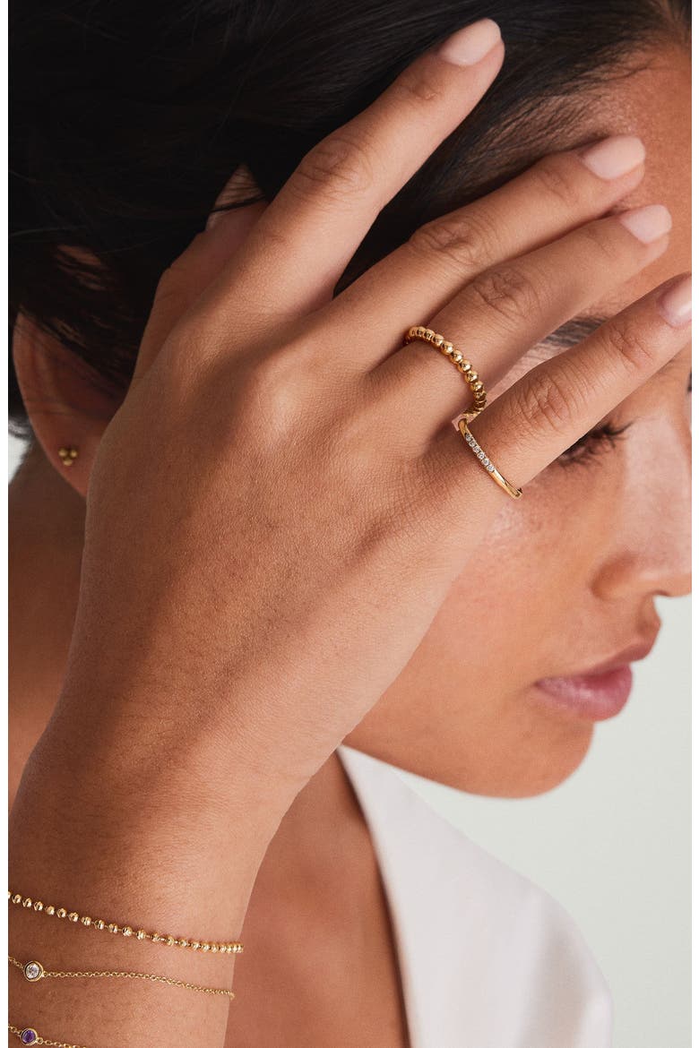 Diamonds Line Ring, Alternate, color, 10k Yellow Gold