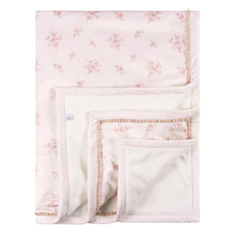 Floral Plush Blanket with Satin Trim (Baby)