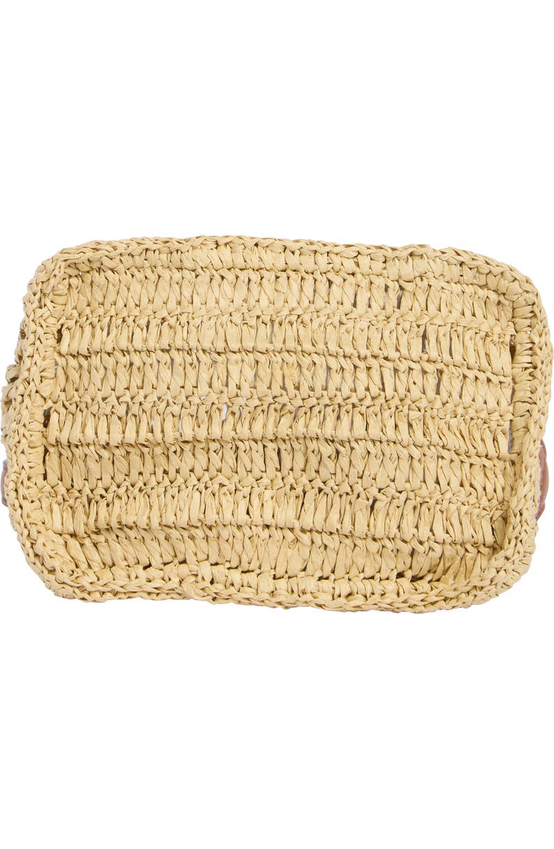 Sam Edelman Lizzie Raffia Crossbody Bag, Alternate, color, Cognac