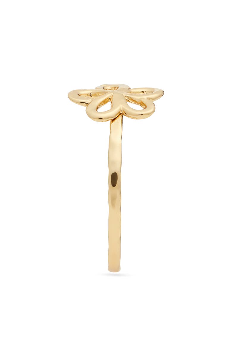 Kiara by Ki-ele Melia Open Flower Ring, Alternate, color, Gold