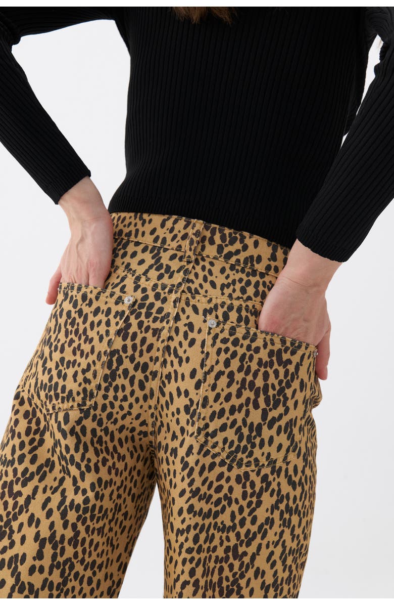Nocturne Leopard Print Jeans, Alternate, color, 