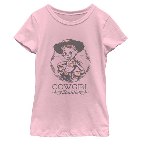 Girl's Toy Story 5 Cowgirl Baddie Badge  Graphic T-Shirt