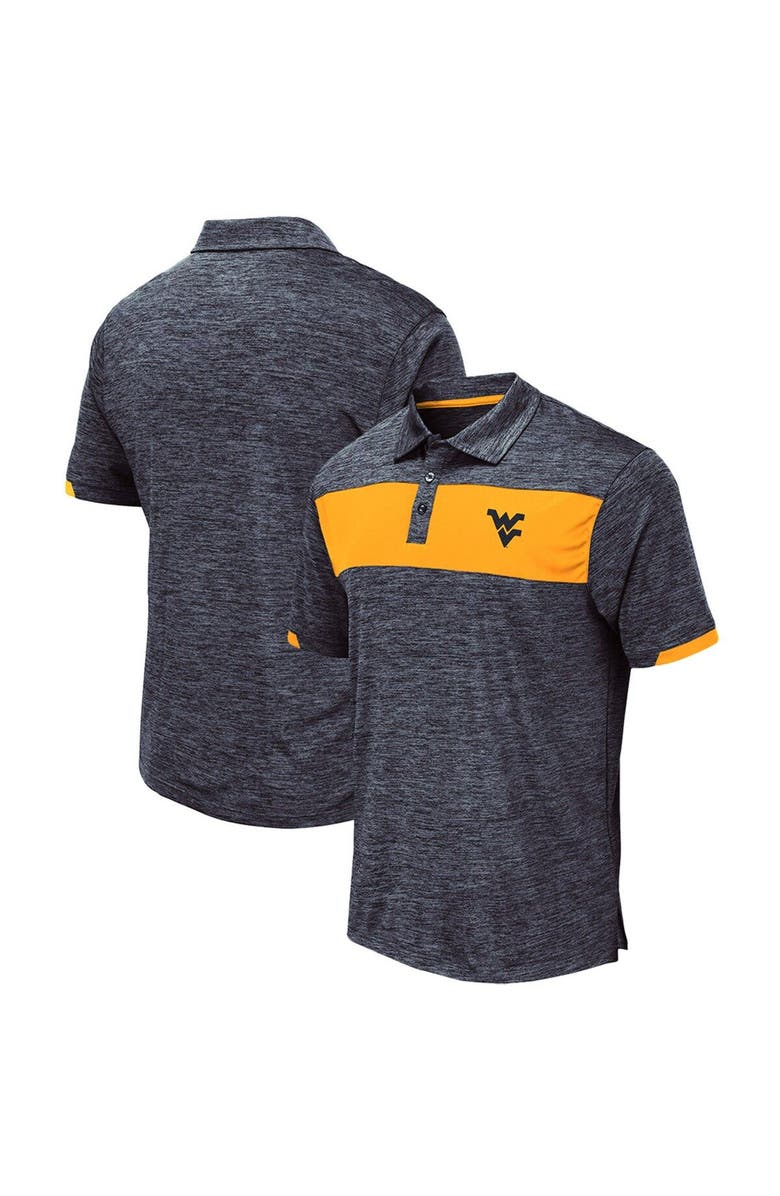 COLOSSEUM Men's Colosseum Navy West Virginia Mountaineers Nelson Polo, Main, color,