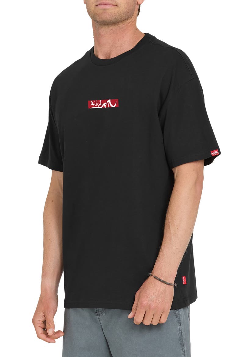 Young Guns Impaired Surf Oversize Cotton Graphic T-Shirt, Alternate, color, BLACK