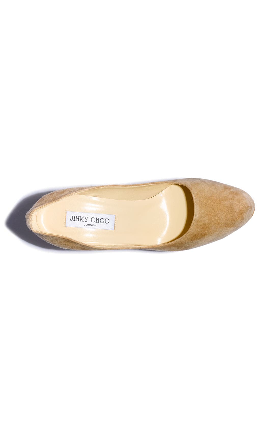 'Esam' Crystal Heel Platform Pump, Alternate, color, NUDE