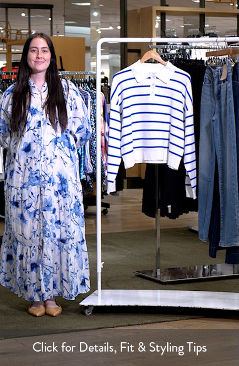 Stripe Polo Sweater, sales video thumbnail