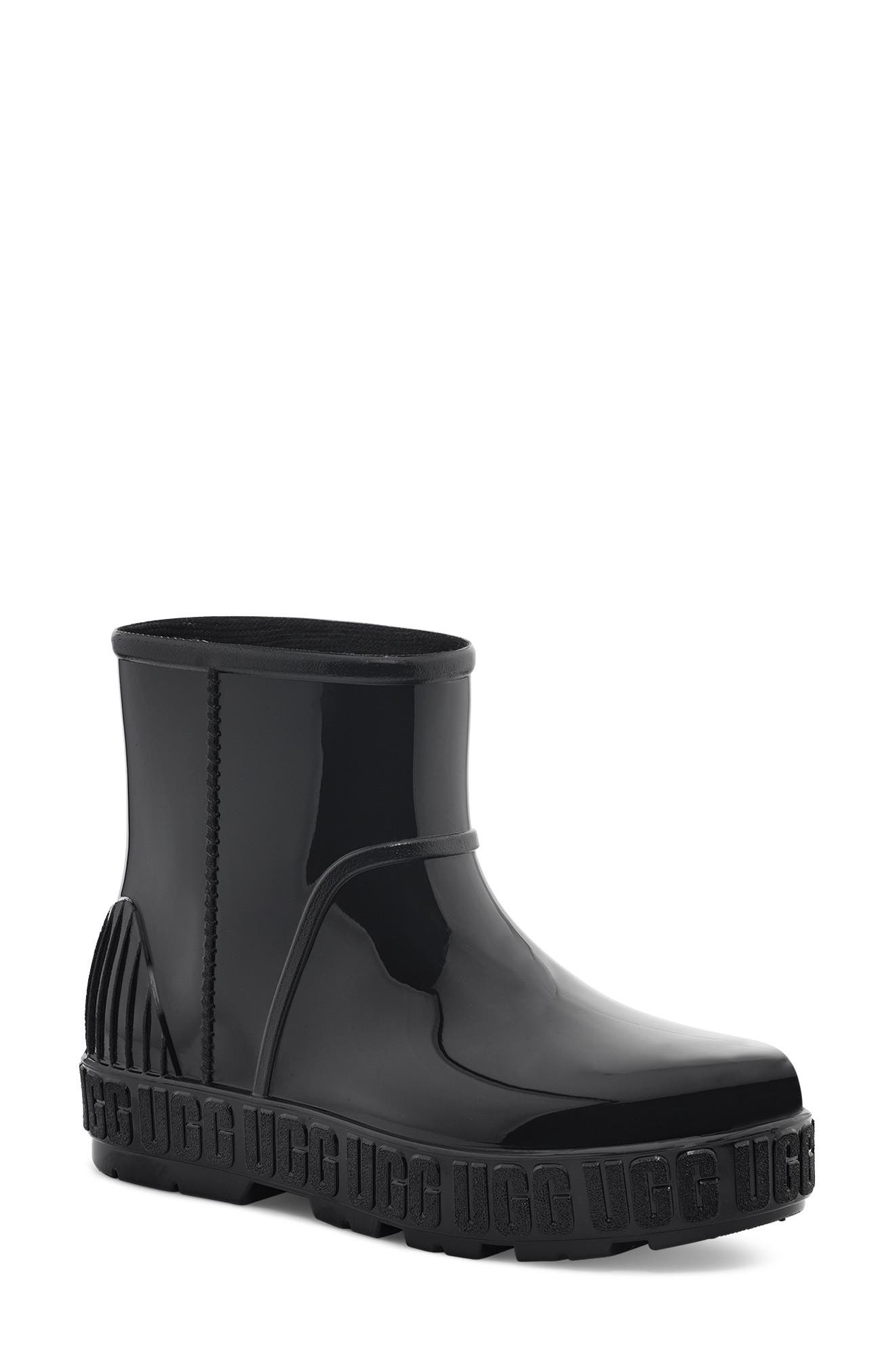UGG<sup>®</sup> Drizlita Genuine Shearling Lined Rain Boot, Main, color, 