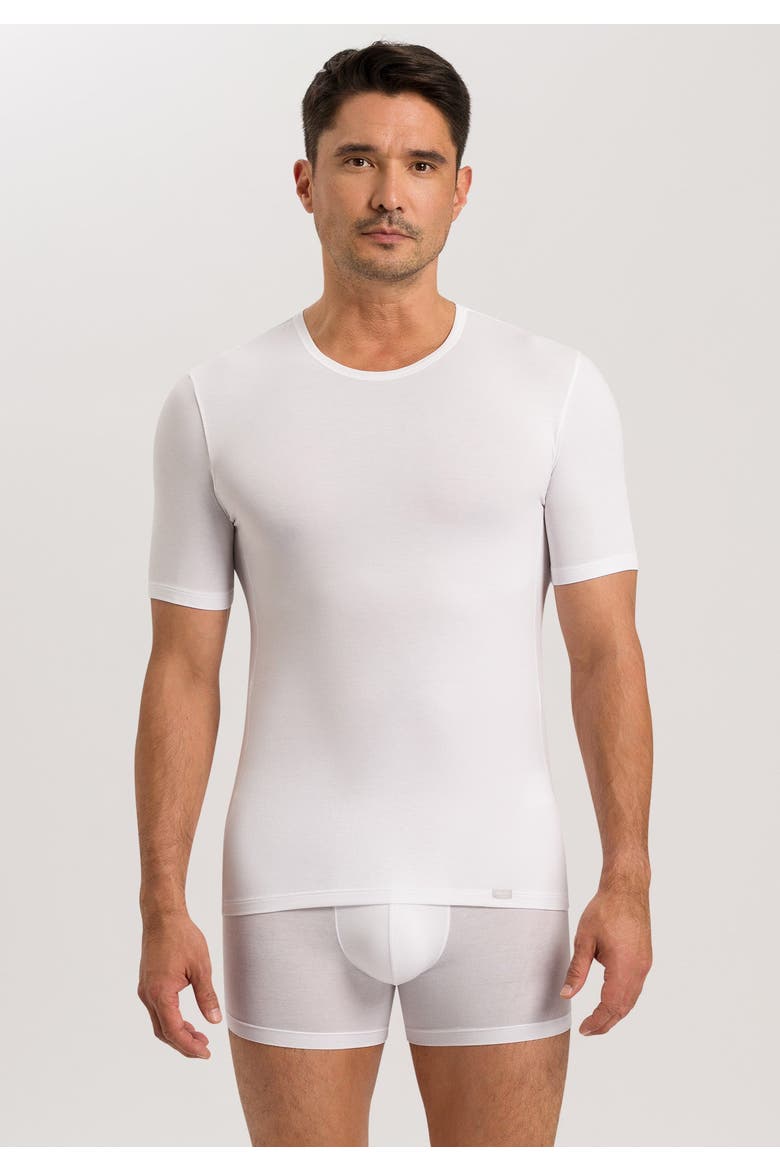 Natural Function TENCEL™ and Cotton Fitted Crew Neck T-Shirt, Alternate, color, White