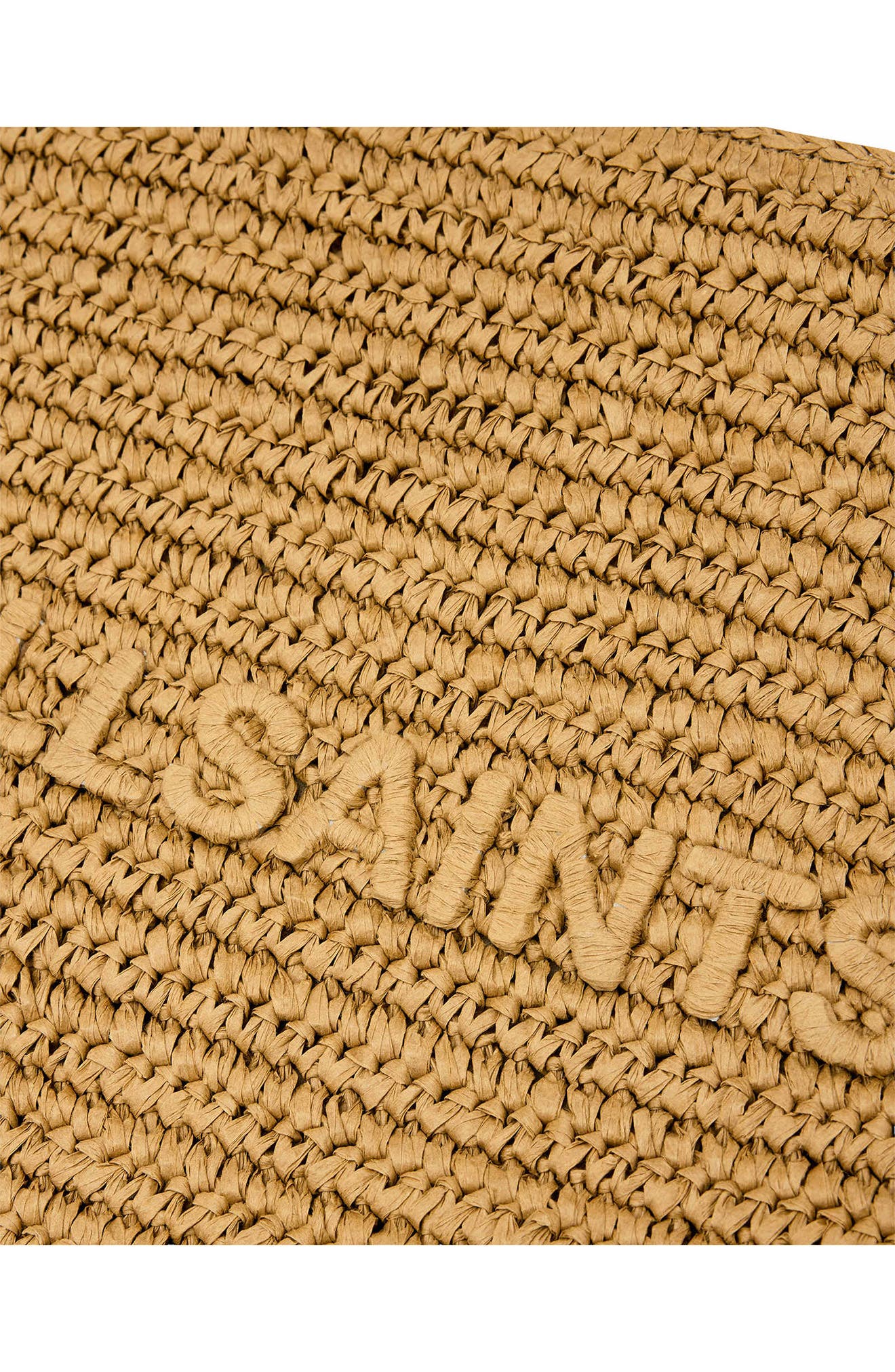 AllSaints Large Bettina Woven Clutch, Alternate, color, Biscuit Brown