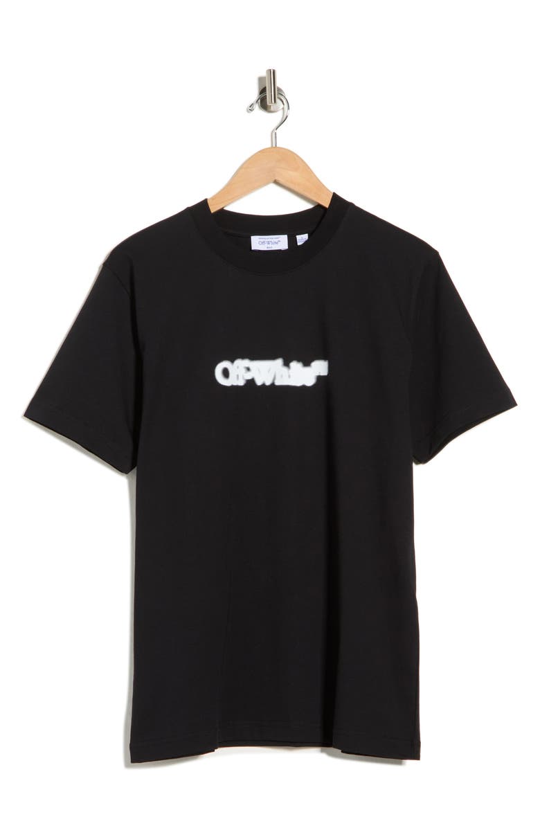 Off-White Spray Paint Arrow Graphic Slim T-Shirt, Main, color, Black-White