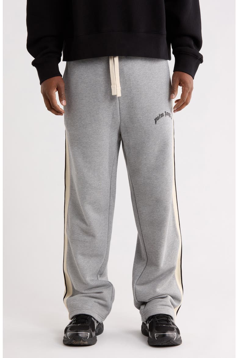 Curved Logo Sweatpants, Main, color, GREY