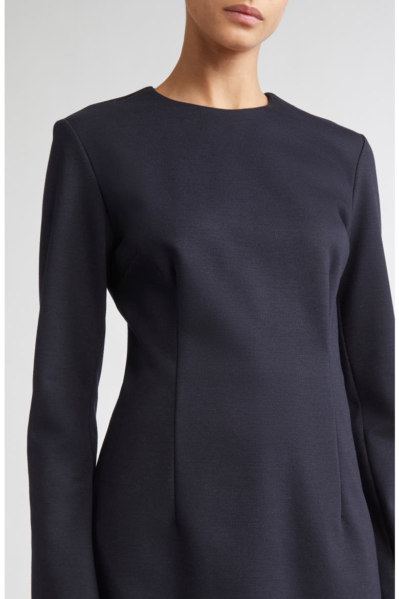 Alpino Longline Stretch Virgin Wool & Cotton Jersey Top, Alternate, color, ULTRAMARINE