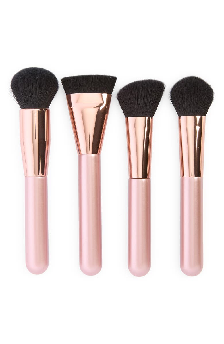 BP. 4-Piece Foundation Brush Set, Main, color, Rose Gold