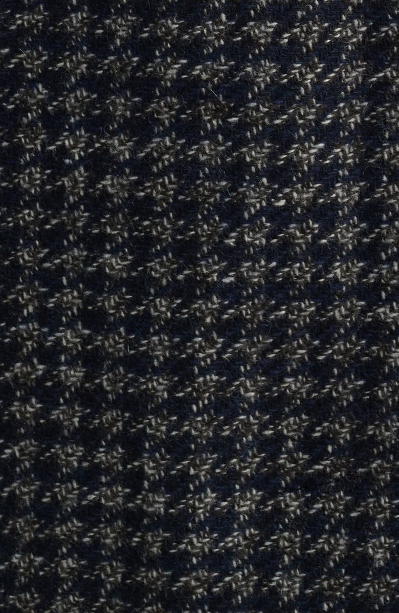 Nordstrom Tweed Mac Coat, Alternate, color, Brown- Navy Tweed Tooth