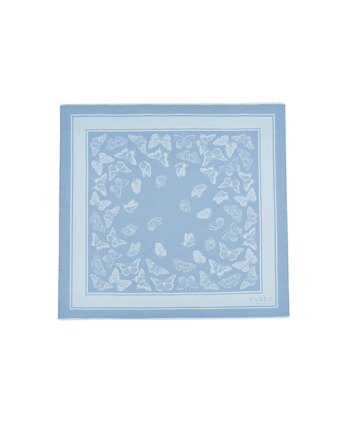 Butterfly Jacquard Square Scarf