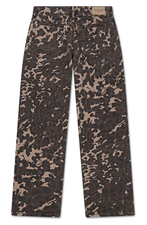 Abercrombie Kids Kids' Print Low Rise Baggy Jeans In Multi