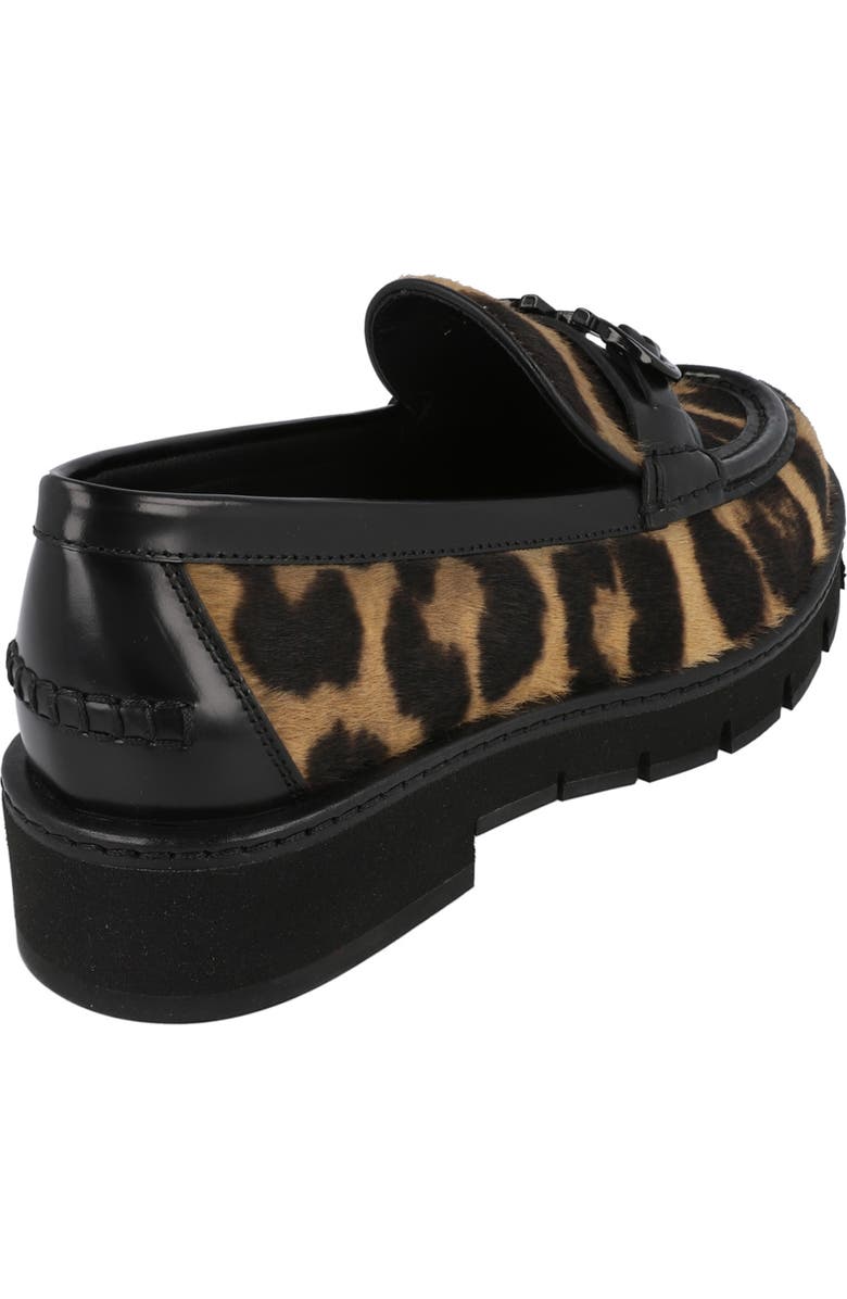 FERRAGAMO Ofelia Genuine Calf Hair Lug Sole Loafer, Alternate, color, Beige Khaki