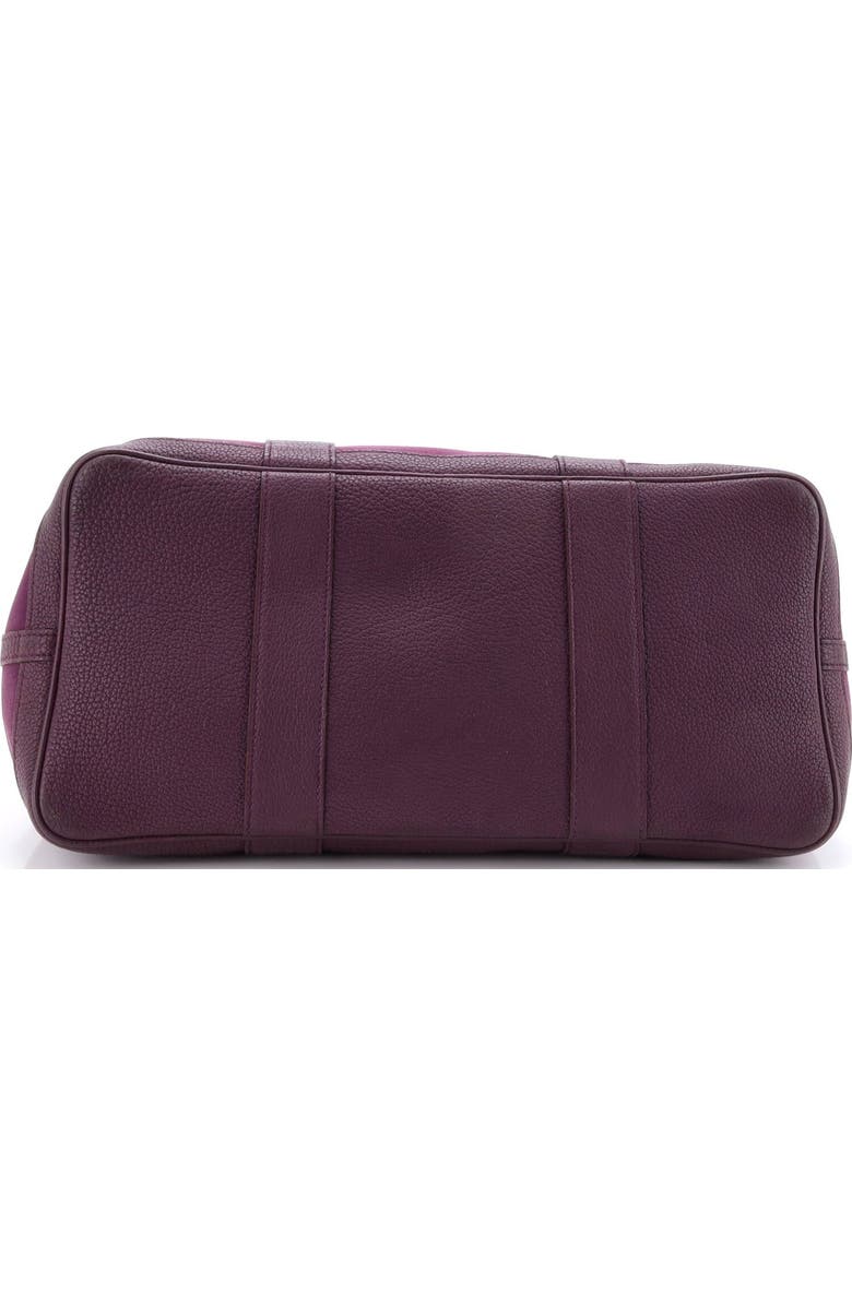 Pre-Owned Hermes Garden Party Tote Toile and Leather 36, Alternate, color, Cassis