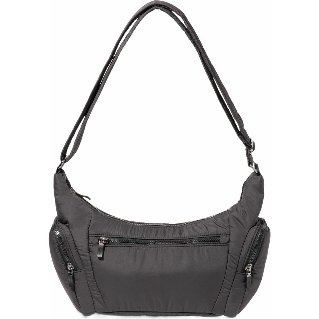BAGGALLINI Banana Sling Crossbody Shoulder Bag in Black Puff  product