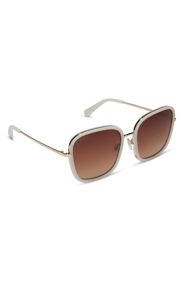 DIFF Genevive 57mm Gradient Square Sunglasses, Alternate, color, 