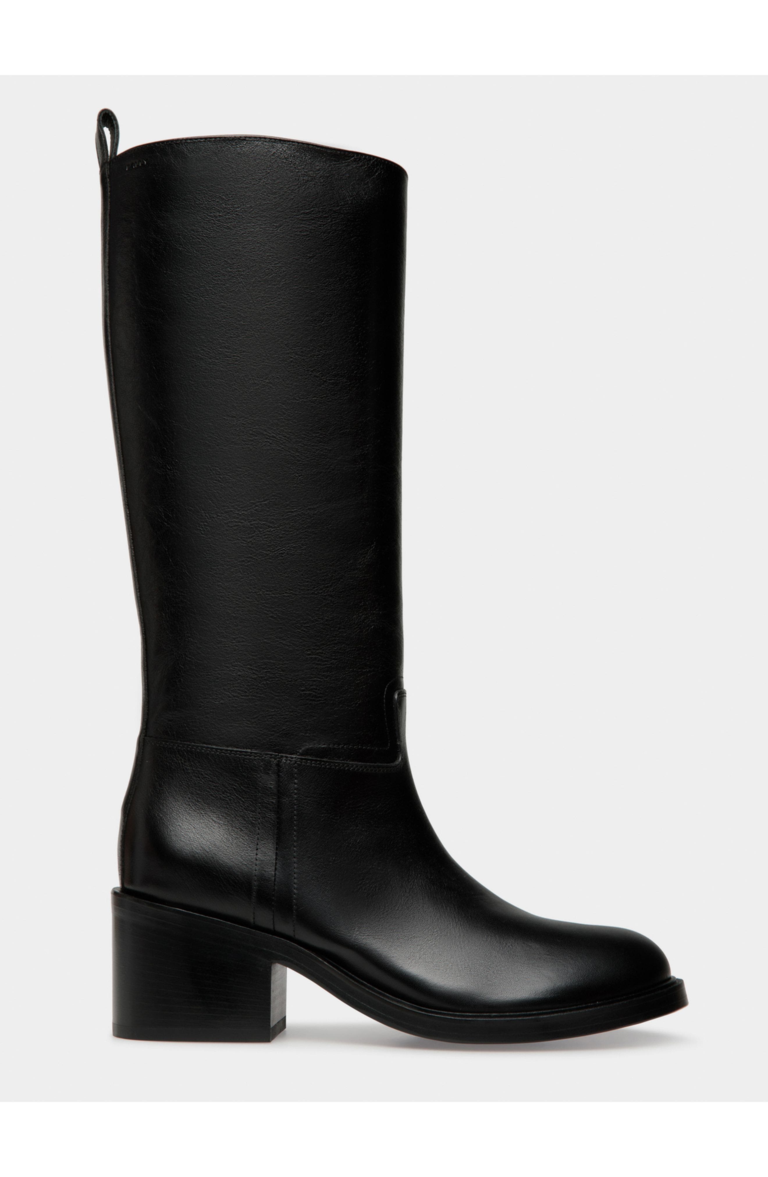 Bally Peggy Boot in Leather, Main, color, Black