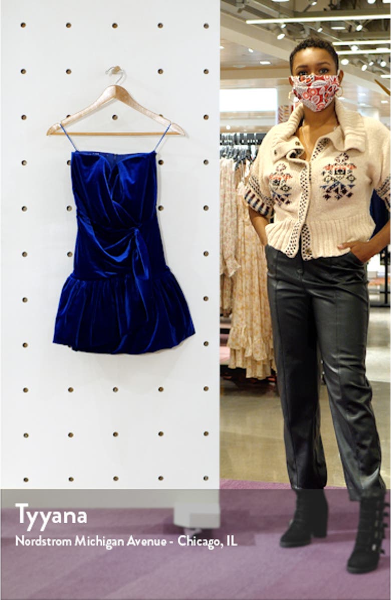 Tallulah Velour Minidress, sales video thumbnail