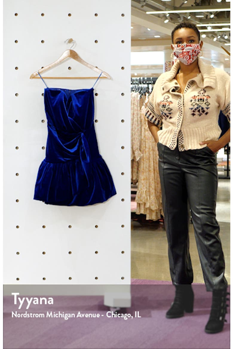Tallulah Velour Minidress video