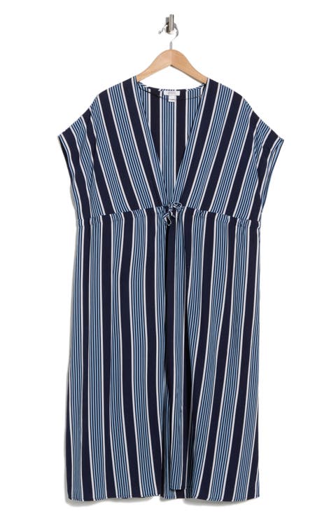 Floral Short Sleeve Cover-Up Dress